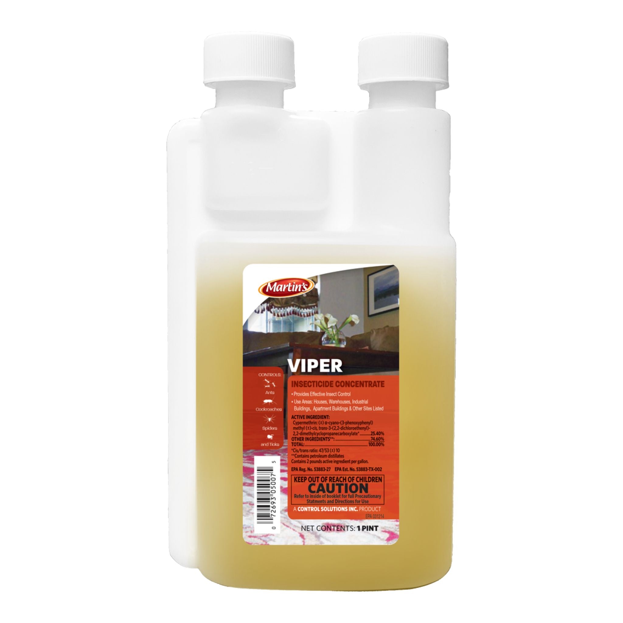 Martin's Viper Insecticide - Cypermethrin for 5-Year Control (16 oz)