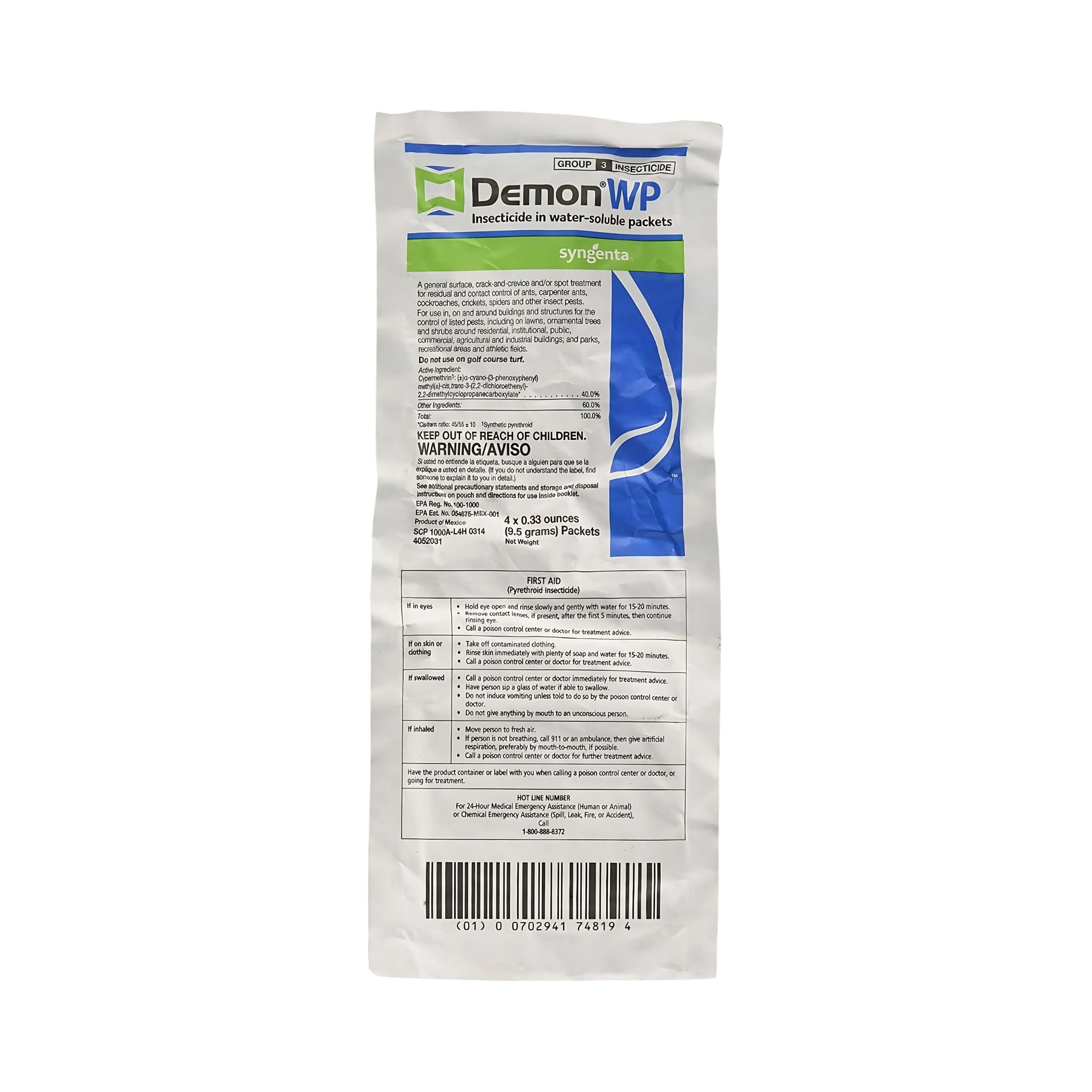 Syngenta Demon WP Insecticide – 9.5g Packet