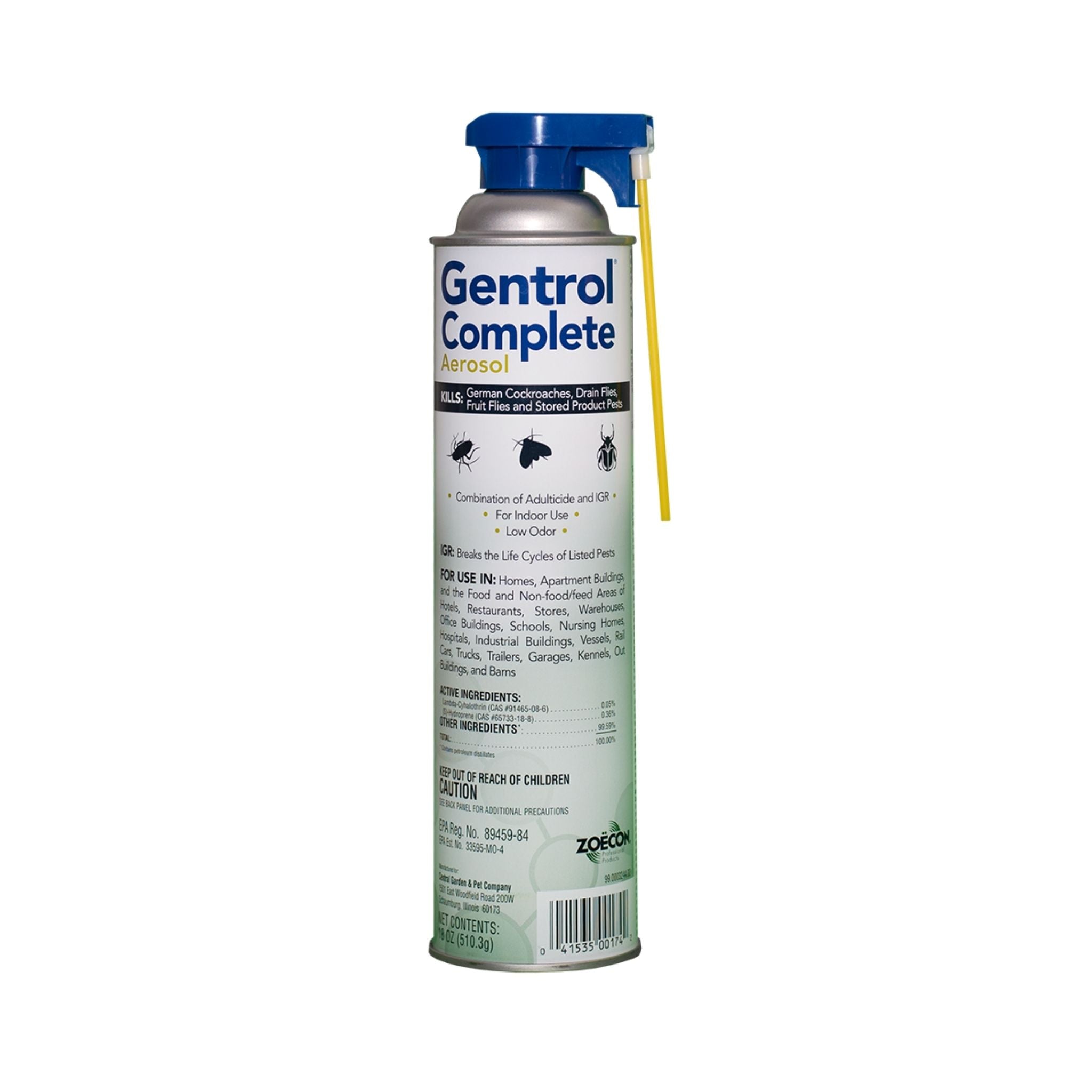 Zoecon Gentrol Complete Aerosol - Insect Growth Regulator - 18 fl oz